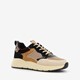 Blue Box dames sneakers beige/bruin