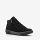 Hush Puppies hoge leren dames sneakers zwart