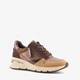 Tamaris dames sneakers bruin met print