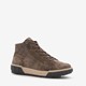 Hush Puppies hoge leren dames sneakers bruin