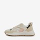 Dames sneakers beige met panterprint