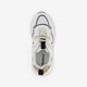 Dames dad sneakers wit met gouden details