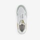 Leren dames sneakers wit/pastel