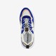 Dames dad sneakers blauw met panterprint