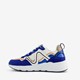 Dames dad sneakers blauw met panterprint