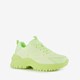 Dames dad sneakers neon groen