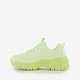 Dames dad sneakers neon groen