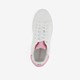 Dames sneakers wit met metallic roze