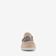 Dames ballerina's met klittenband beige