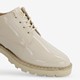 Dames lak veterschoenen beige