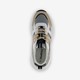 Dames dad sneakers wit goud