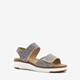 Hush Puppies leren dames sandalen met stippenprint