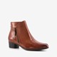 Hush Puppies leren dames enkellaarsjes met hak