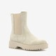 Supercracks lage chelsea boots beige