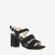 Blue Box dames sandalen met blokhak zwart