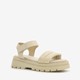 Blue Box dames sandalen met plateauzool beige