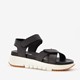 Harper leren dames sandalen zwart/wit