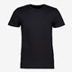 Unsigned heren  T-shirt zwart katoen ronde hals