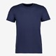 Unsigned heren T-shirt blauw katoen ronde hals