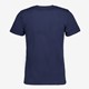 Heren T-shirt blauw katoen ronde hals