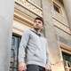 Heren sweatvest grijs