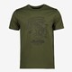 Unsigned heren T-shirt groen met opdruk