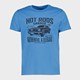 Unsigned heren T-shirt blauw met opdruk