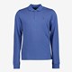 Unsigned heren polo met lange mouwen blauw