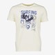 Unsigned heren T-shirt wit met surfer