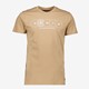 Unsigned heren T-shirt beige met tekst