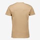 Heren T-shirt beige met tekst