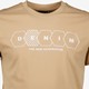 Heren T-shirt beige met tekst