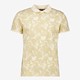 Heren polo beige met print