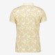 Heren polo beige met print
