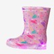 Kinder regenlaarzen flamingo met lichtjes