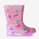 Kinder regenlaarzen flamingo met lichtjes
