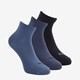 3 paar sneakersokken blauw