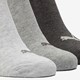 3 paar sneakersokken grijs