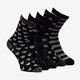5 paar dames sokken met print