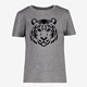 Unsigned kinder T-shirt grijs met tijgerkop