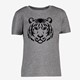 Unsigned kinder T-shirt grijs met tijgerkop