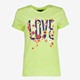 TwoDay dames T-shirt groen met tekstopdruk