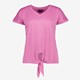 TwoDay dames T-shirt roze met knoop