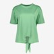 TwoDay dames T-shirt groen met knoop