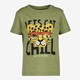 Unsigned jongens T-shirt groen met cheetakop