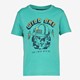 Unsigned jongens T-shirt groen met tijgerkop