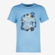 Unsigned  kinder T-shirt blauw met tekstopdruk