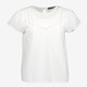 TwoDay dames blouse wit met embroidered hals