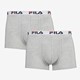 Fila heren boxershorts 2-pack grijs