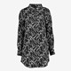 TwoDay lange dames blouse met print zwart wit